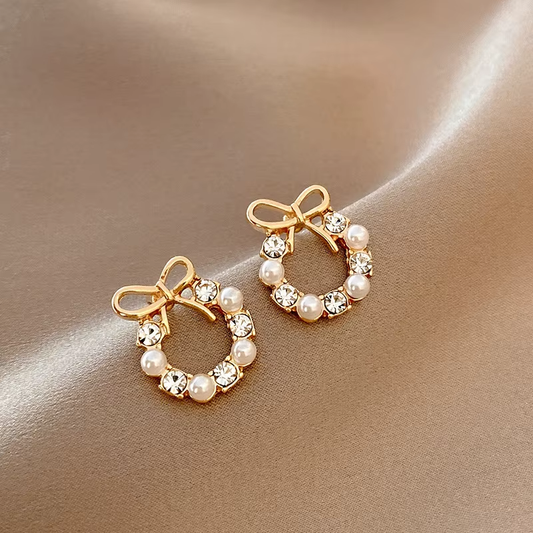Korean Inspired Design 66 - 18K Gold Plated Hypoallergenic Stud Earrings.